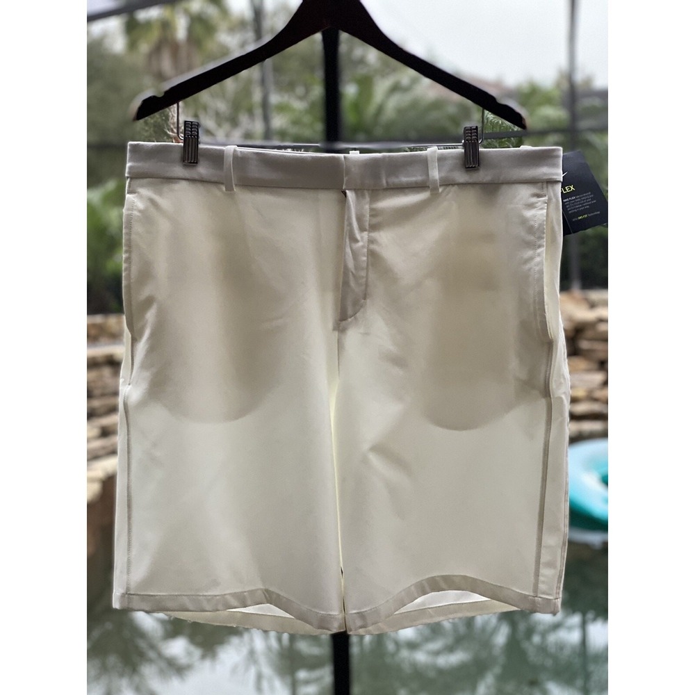 Nike Flex Golf Shorts for Men, Light Bone, Size 42, New Activewear